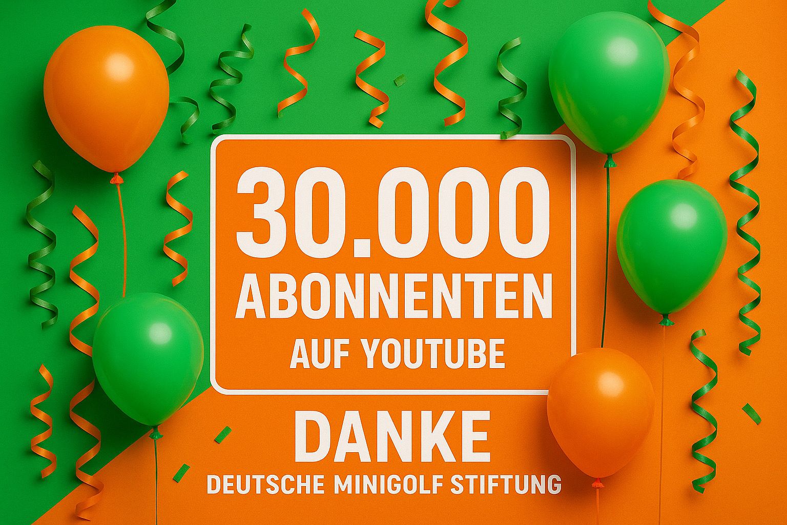 Featured image for “Wow – 30.000 Abonnenten auf YouTube! 🧡💚”